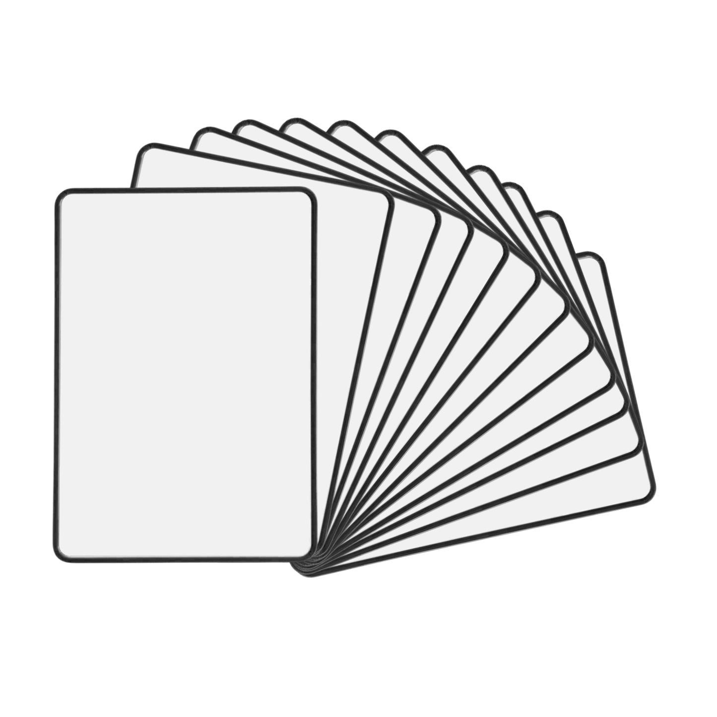 A4 Double Sided Magnetic Erasable MDF Plain Whiteboard With Black Border
