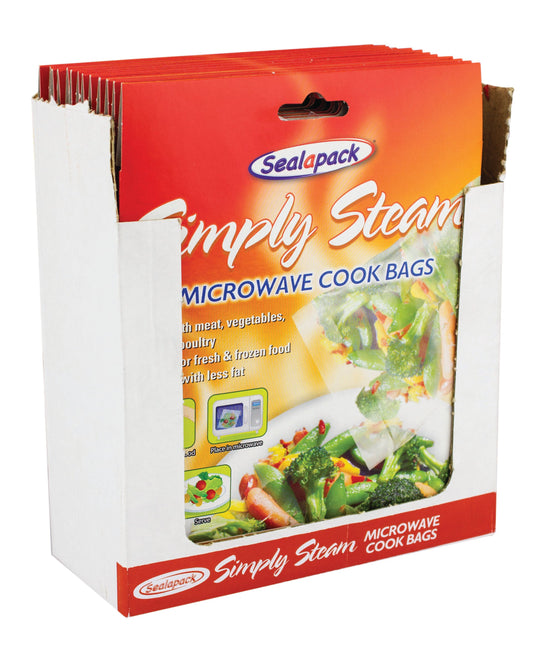 Packs Of 120 Sealapack Simply Steam Vegetable Microwave Steam Cooking Bags