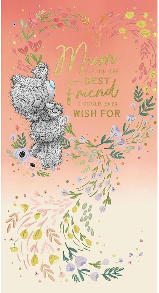 Bear Stood With Arms Outstretched Mum & Best Friend Mother's Day Card