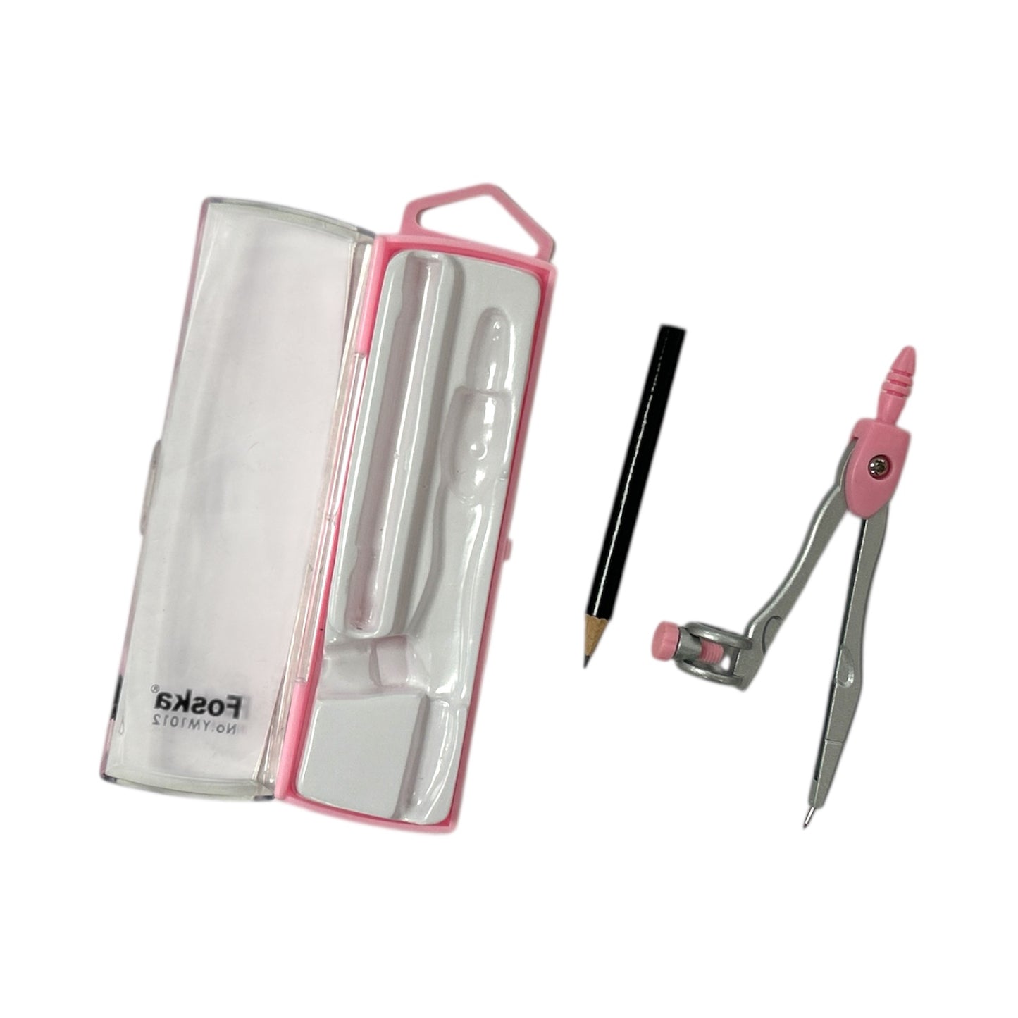 Pink Compass Divider with Pencil