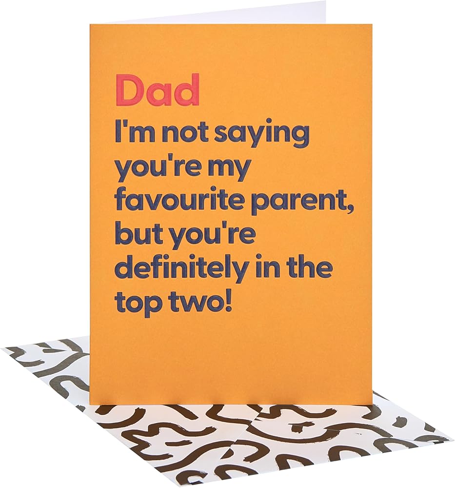 Favourite Parent Design Dad Father's Day Card
