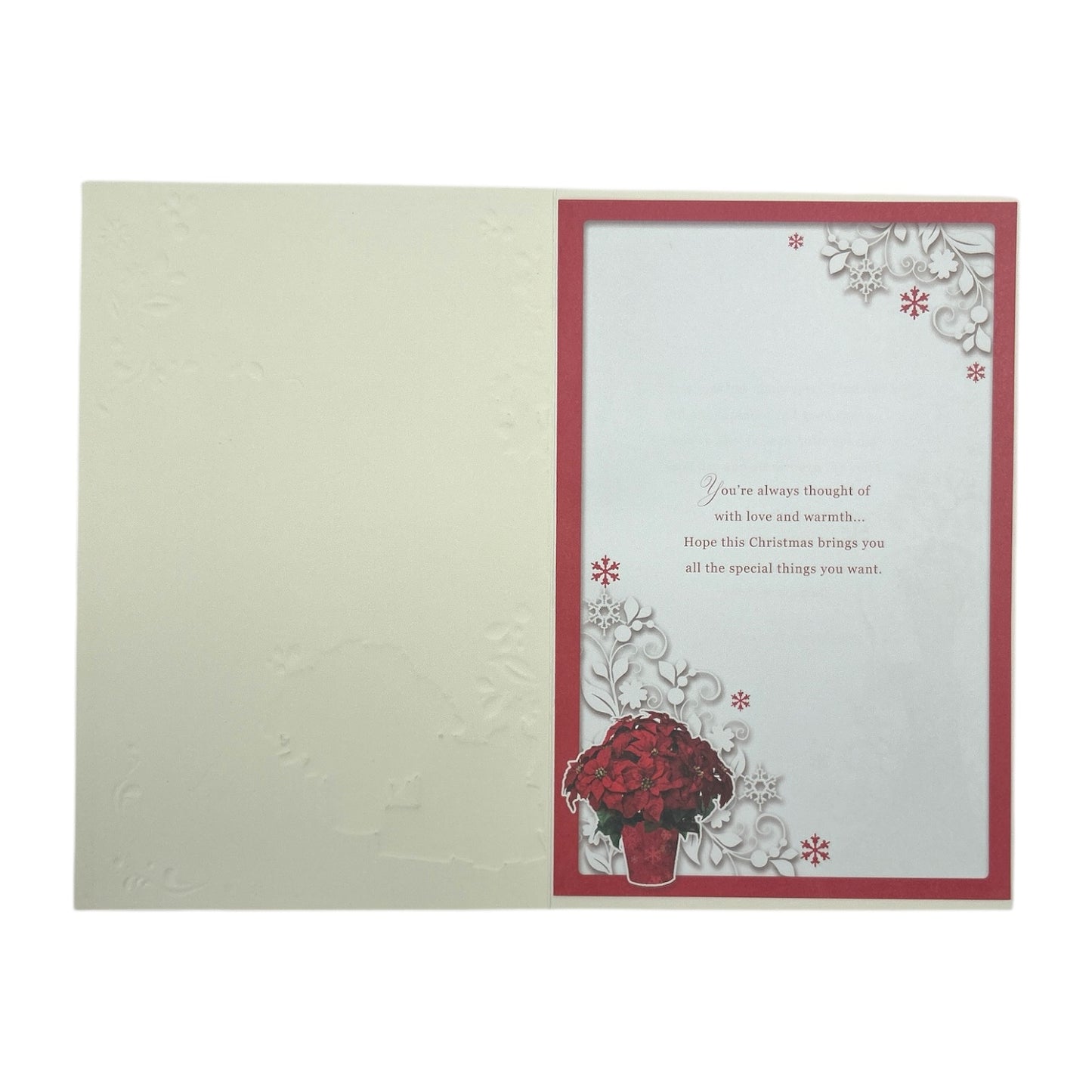 Pretty Dress Design Female Open Christmas Card
