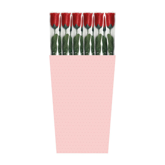 Pack of 12 Roses In Acetate Wrap 45cm - Christmas Valentine Mother's Day Wedding Gift