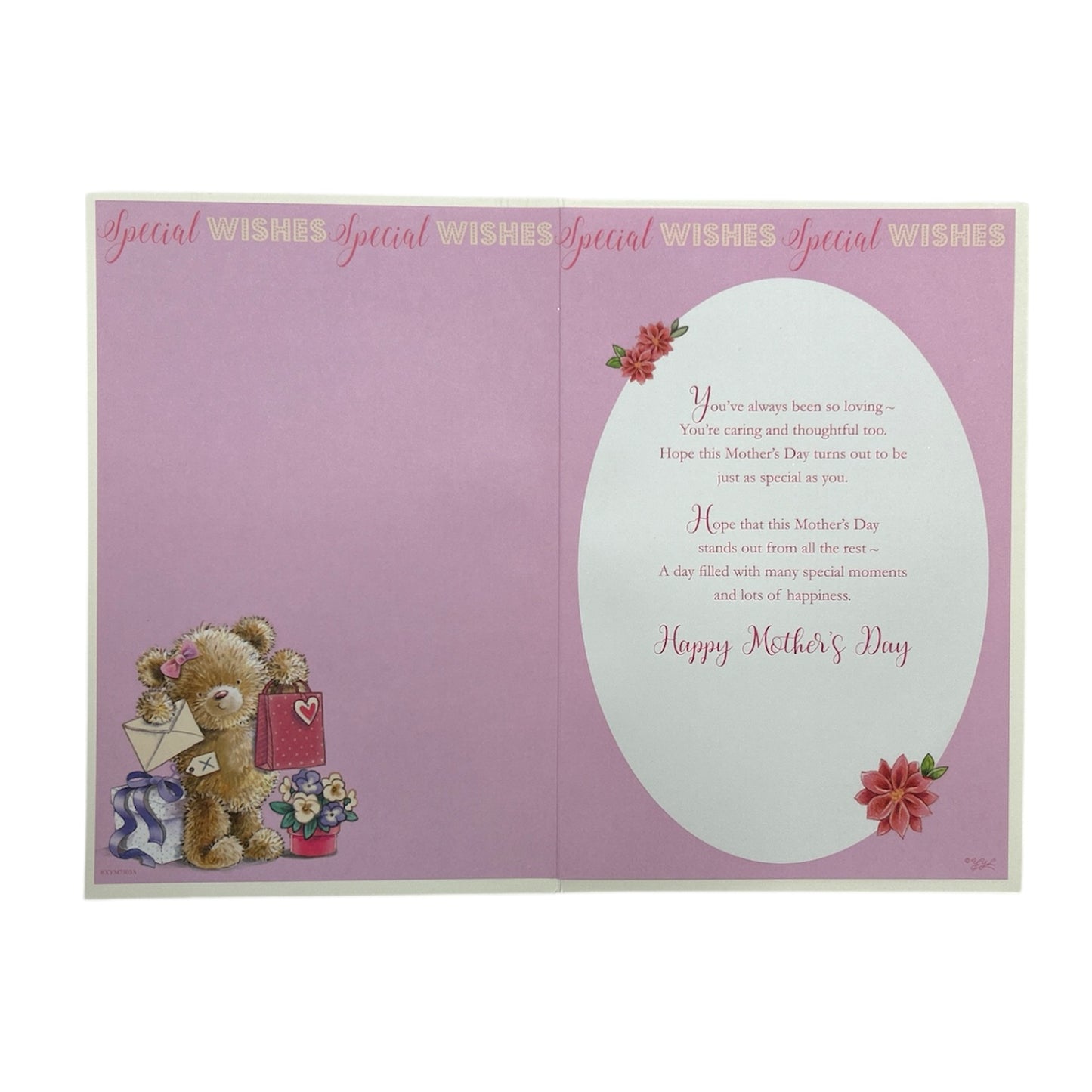 For a Dear Nanna Teddy With Envelope Design Mother's Day Card