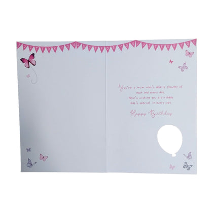 Birthday Wishes Mum Balloon Boutique Greeting Card