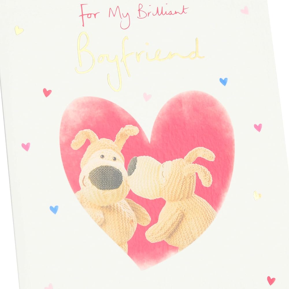 Boofle Kissing Boyfriend Valentine's Day Card