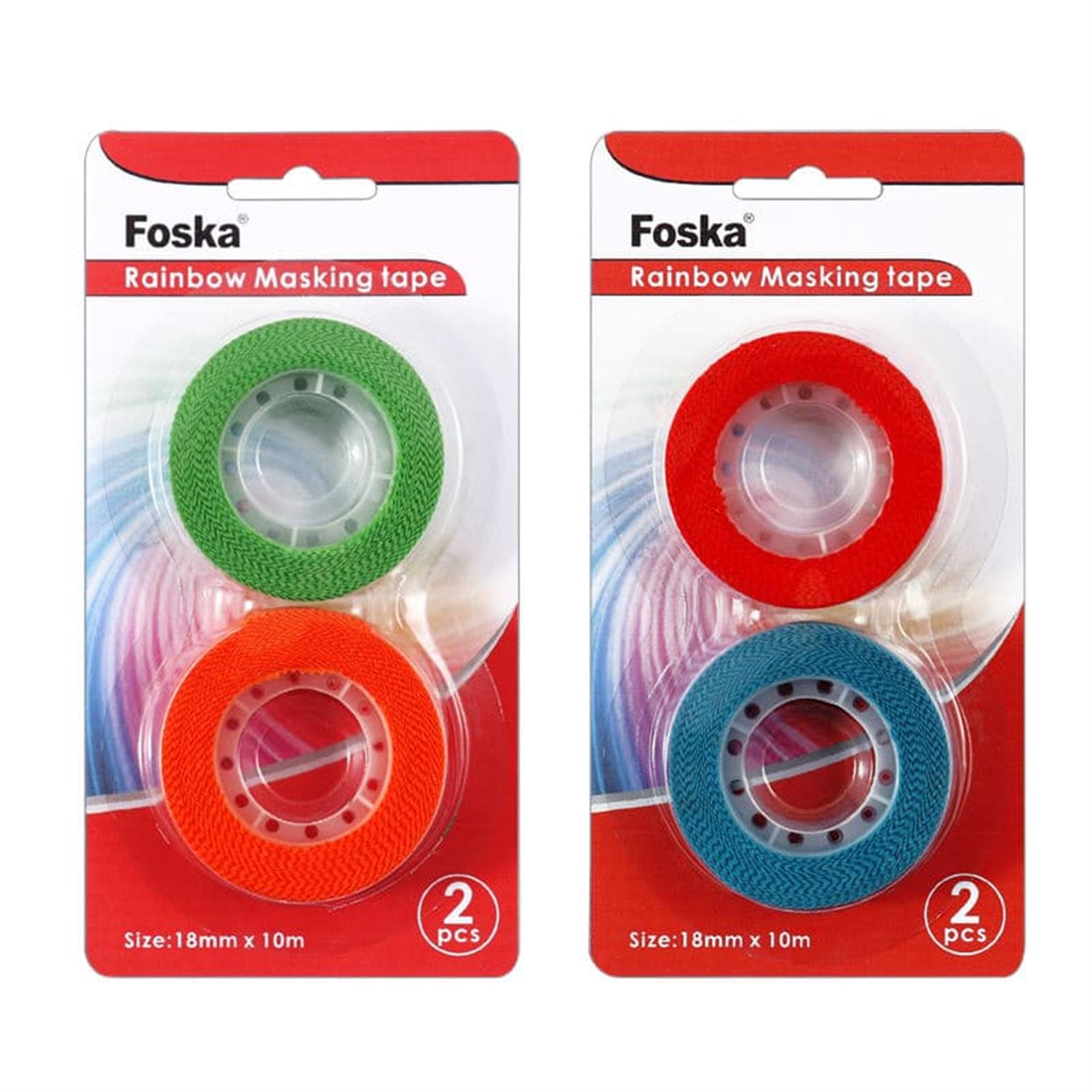 Pack of 2 Rainbow Masking Tapes 10m– Choice Wholesale