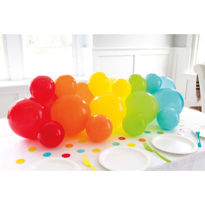 Balloon Garland Table Runner with Confetti Cutouts