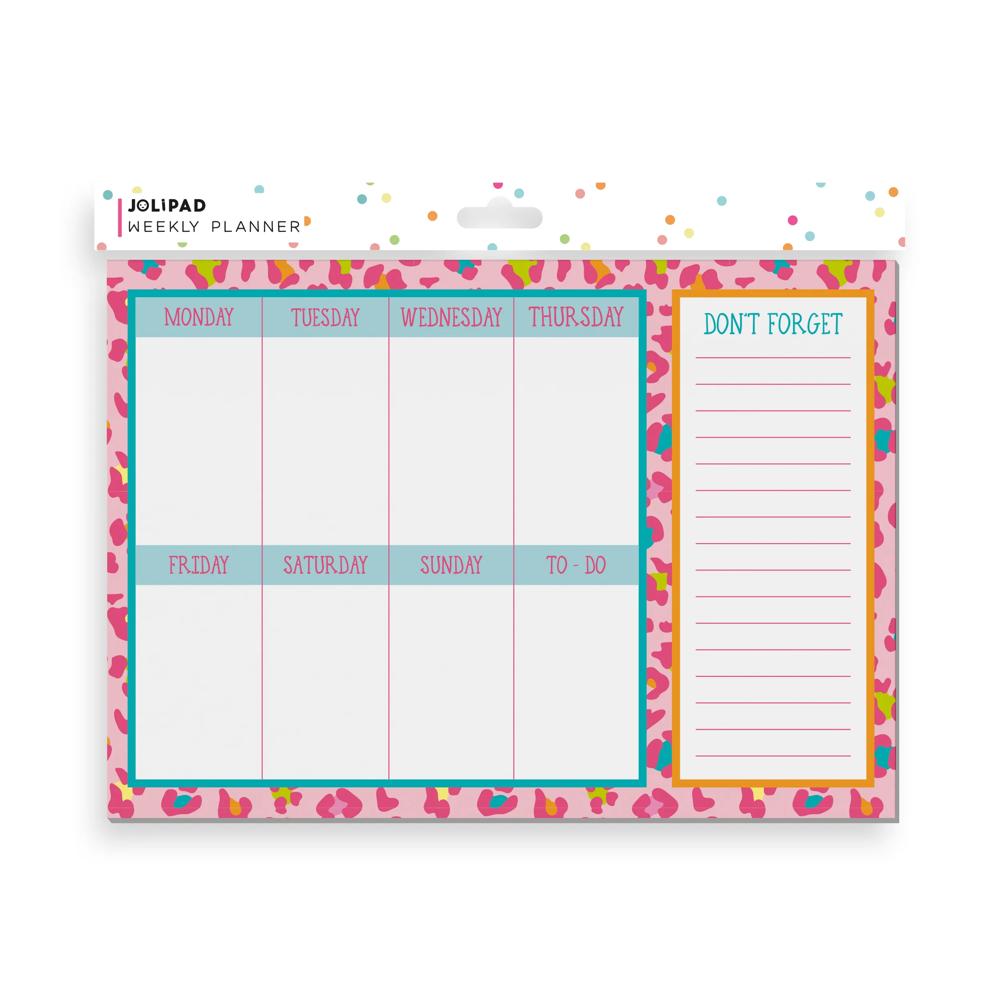Animal Print Desk Weekly Planner By Jolipad