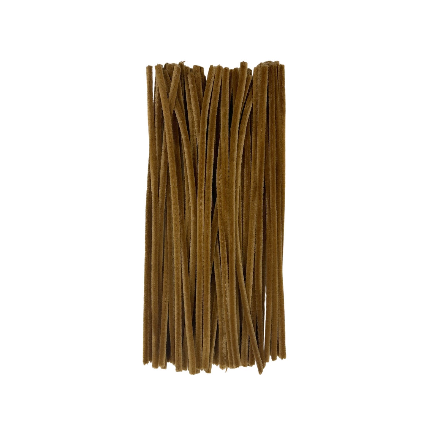 Pack of 50 Light Brown Coloured Pipe Cleaners 30cm x 6mm Craft Chenille Stems