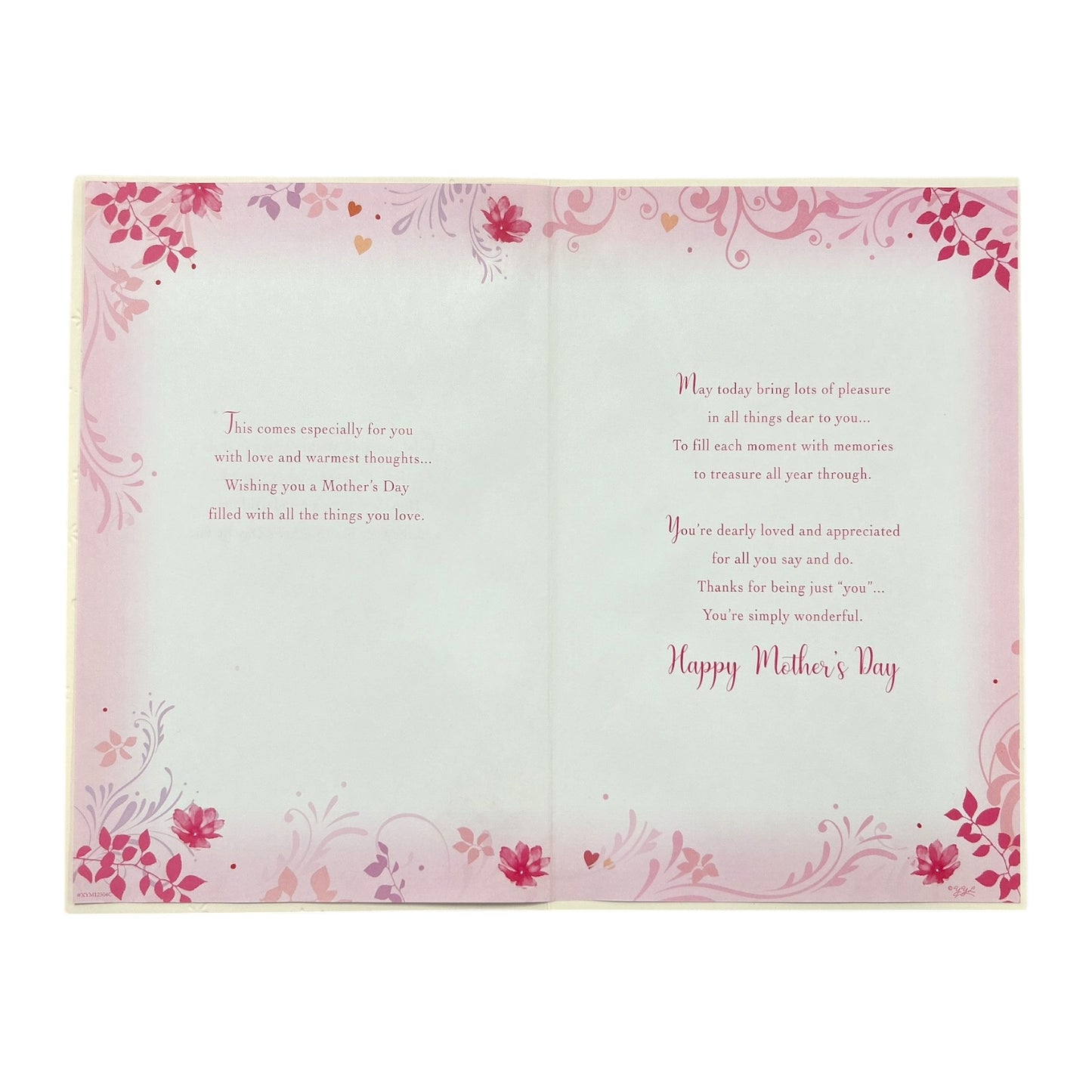 With Love to My Wife Floral Heart Design Keepsake Mother's Day Boxed Card