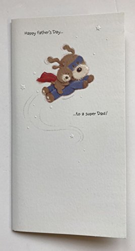 Happy Father's Day Super Dad Lots of Woof Card 