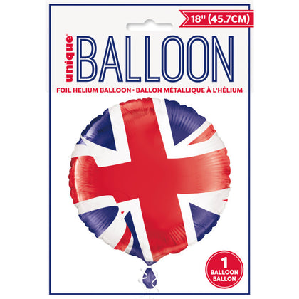 Union Jack Round Foil Balloon 18