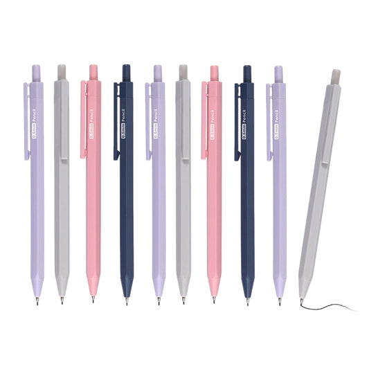 Pack of 12 0.5mm Hexagon Mechanical Pencils