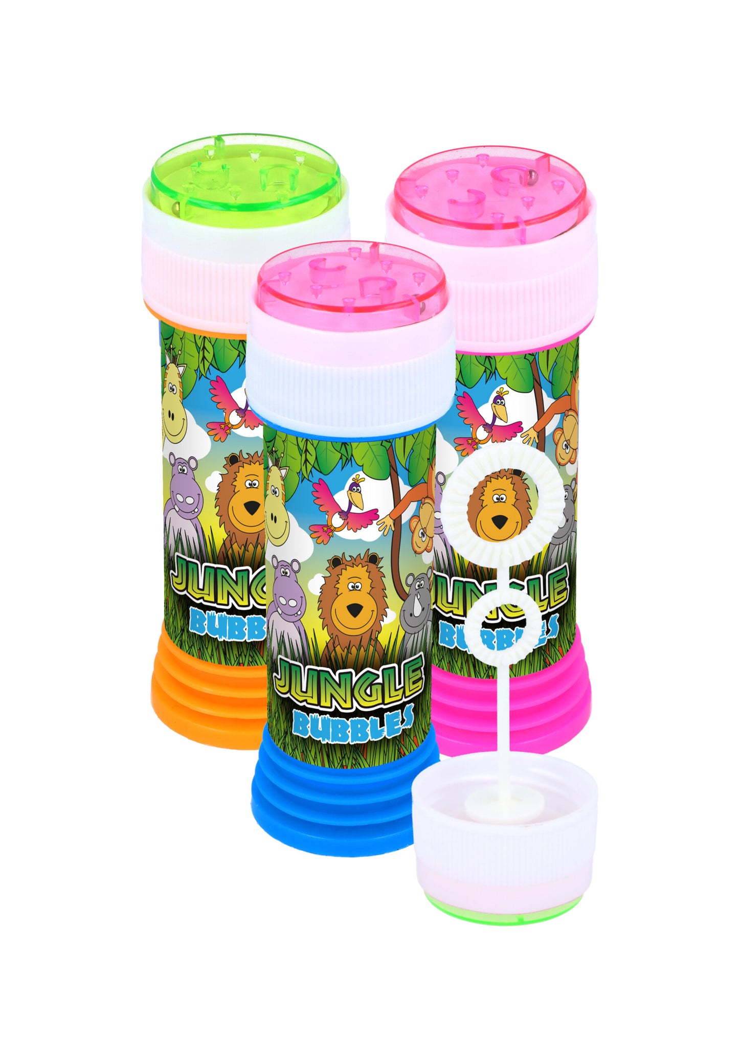 Jungle Animal Bubble Tubs with Wand (50ml)
