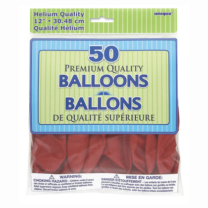 Pack of 50 Cherry Red 12