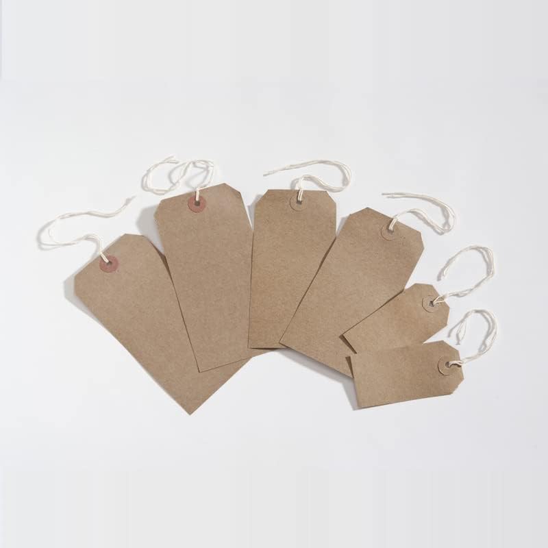 Pack of 1000 146x73mm Buff Strung Tags