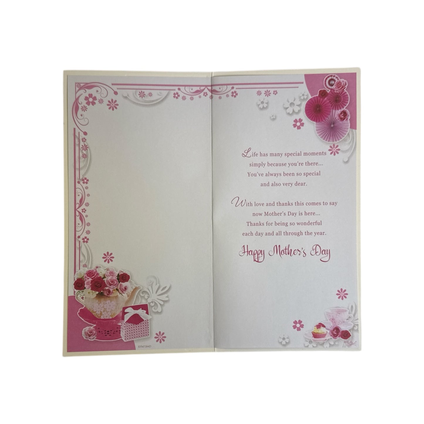 Especially For You Floral Tea Pot Sentimental Design Mother's Day Card