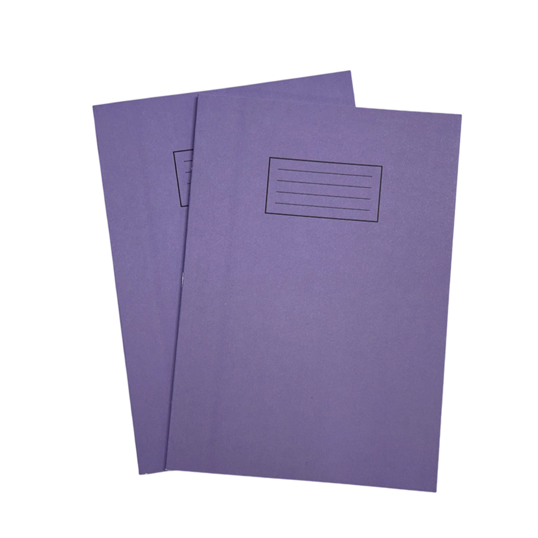 Janrax A4 Purple 80 Pages Feint and Ruled Exercise Book