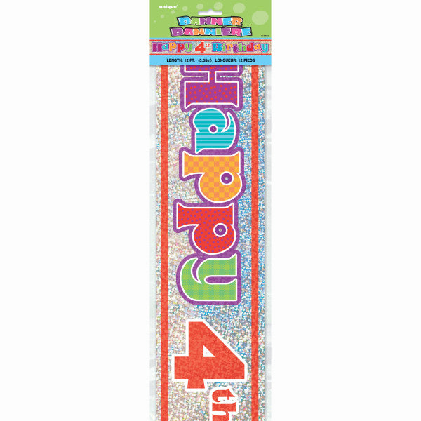 Unique Industries Surprise 12ft Banner - Multi-Colored Decorative Banner For Parties & Events