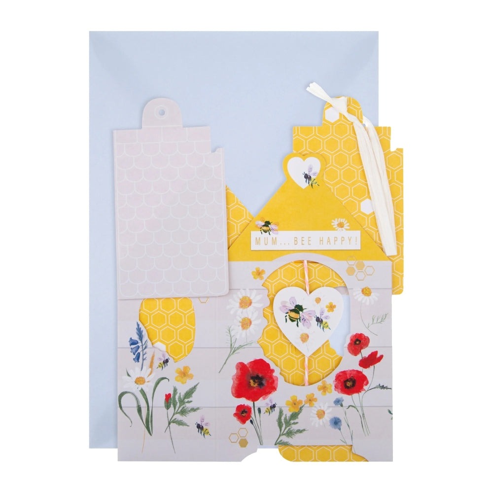 Traditional 3D Bee Hive Design Mum Mother's Day Card