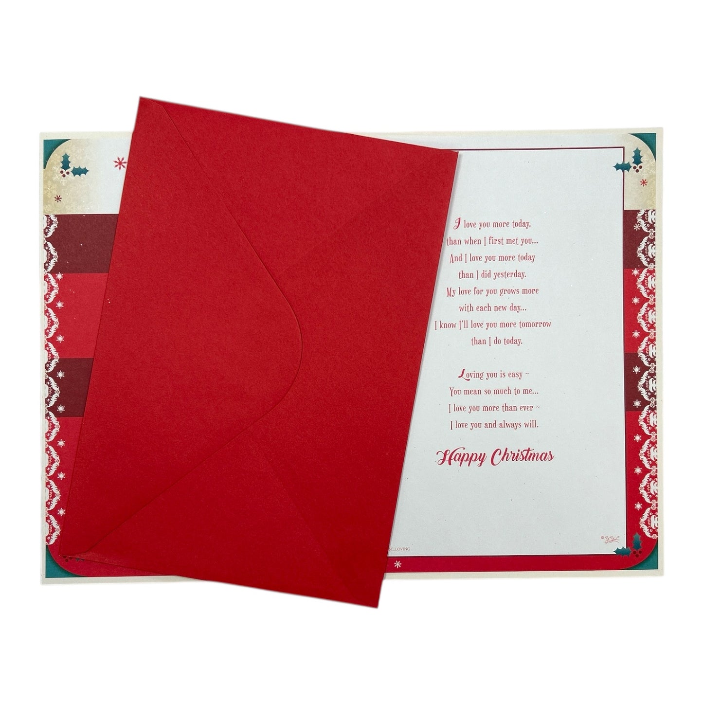 With Love To My Wife Birds On Baubles Design Christmas Card