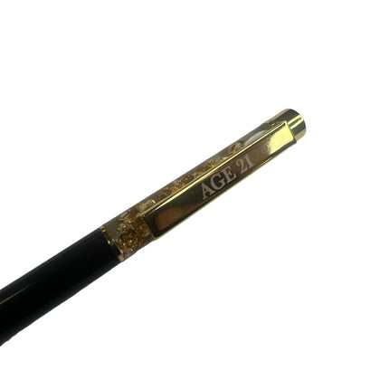 Age 21 Captioned Gold Leaf Ballpoint Gift Pen
