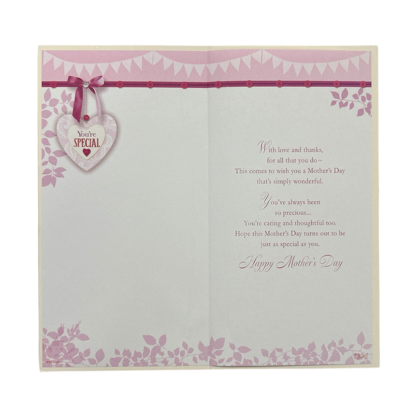 To Nana You're Special Pink Flowers Mother's Day Card
