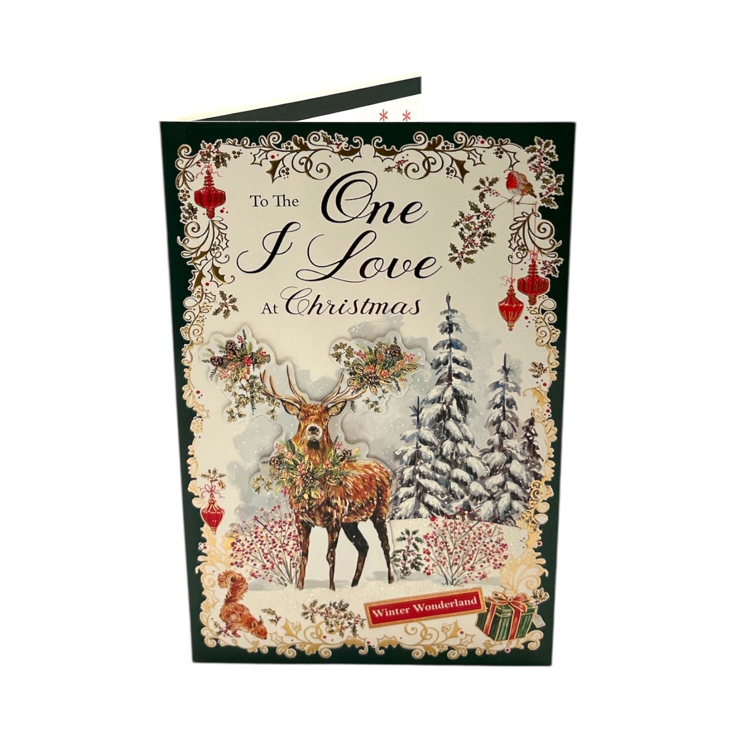 Winter Scene Design To The One I Love Christmas Card