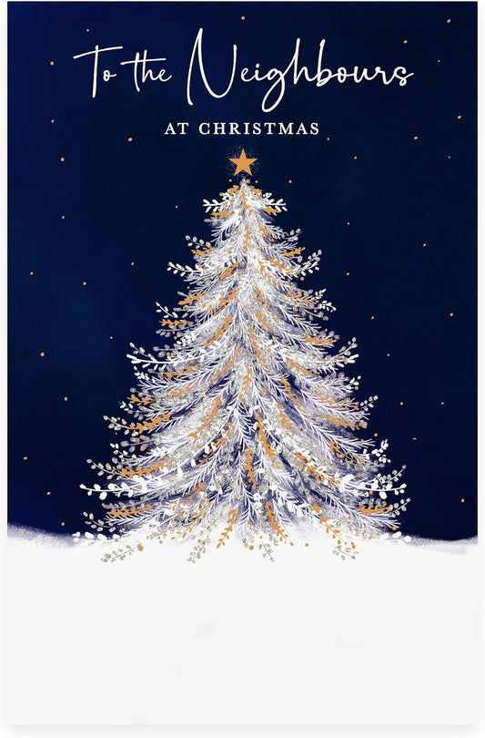Tree Design Neighbours Christmas Card