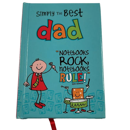 Simply The Best Dad A7 Notebook Father's Day Birthday Christmas Act