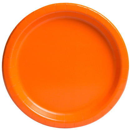Pack of 16 Pumpkin Orange 9 inch Plates
