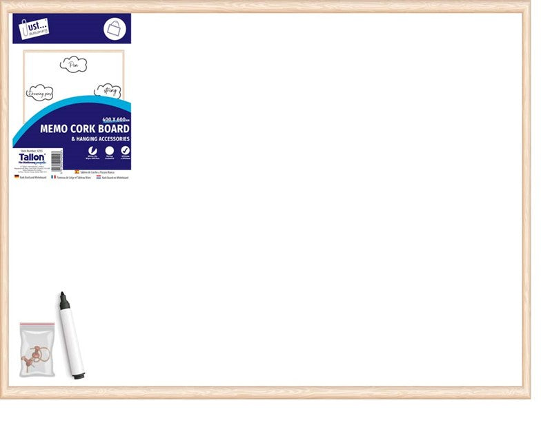 Dry wipe Board Pine Frame 400 x 600mm