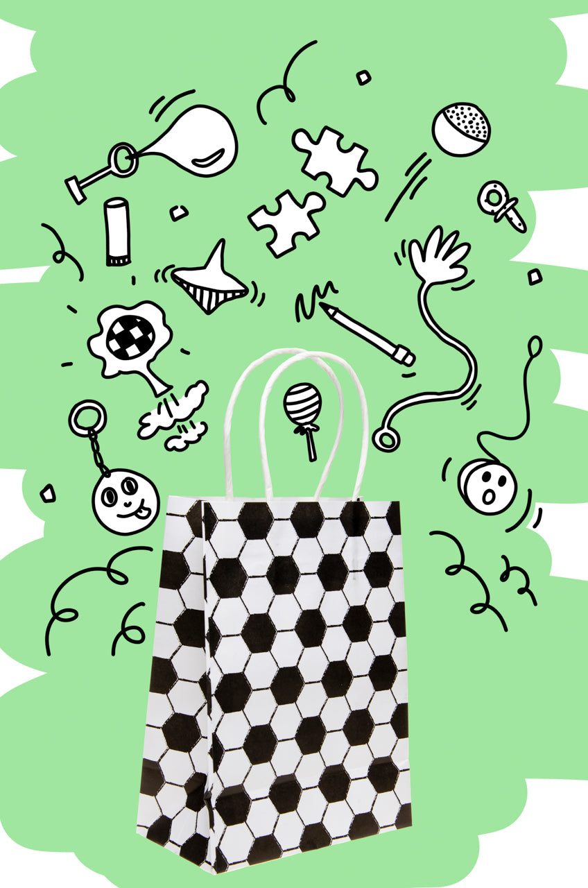 Pack of 12 Football Paper Gift Bags