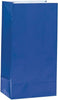 Pack of 12 Royal Blue Paper Party Bags