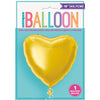 Classic Gold Heart Shaped 18" Foil Balloon