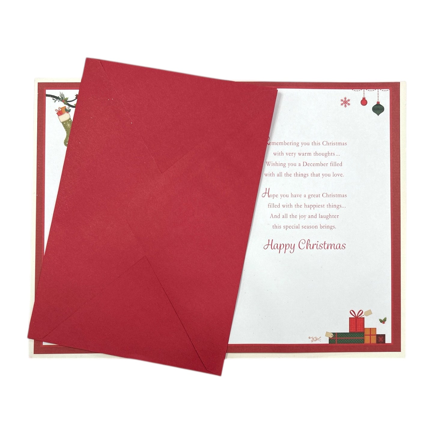 For a Special Grandma and Grandad Xmas Tree Design Foil and Glitter Finished Christmas Card