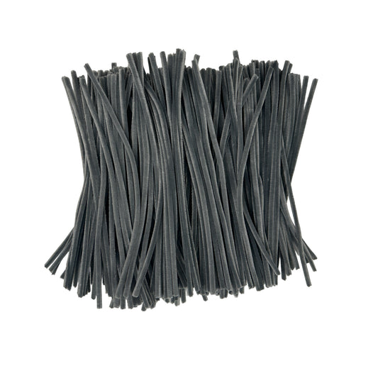 Pack of 500 Grey Coloured Pipe Cleaners 30cm x 6mm Craft Chenille Stems