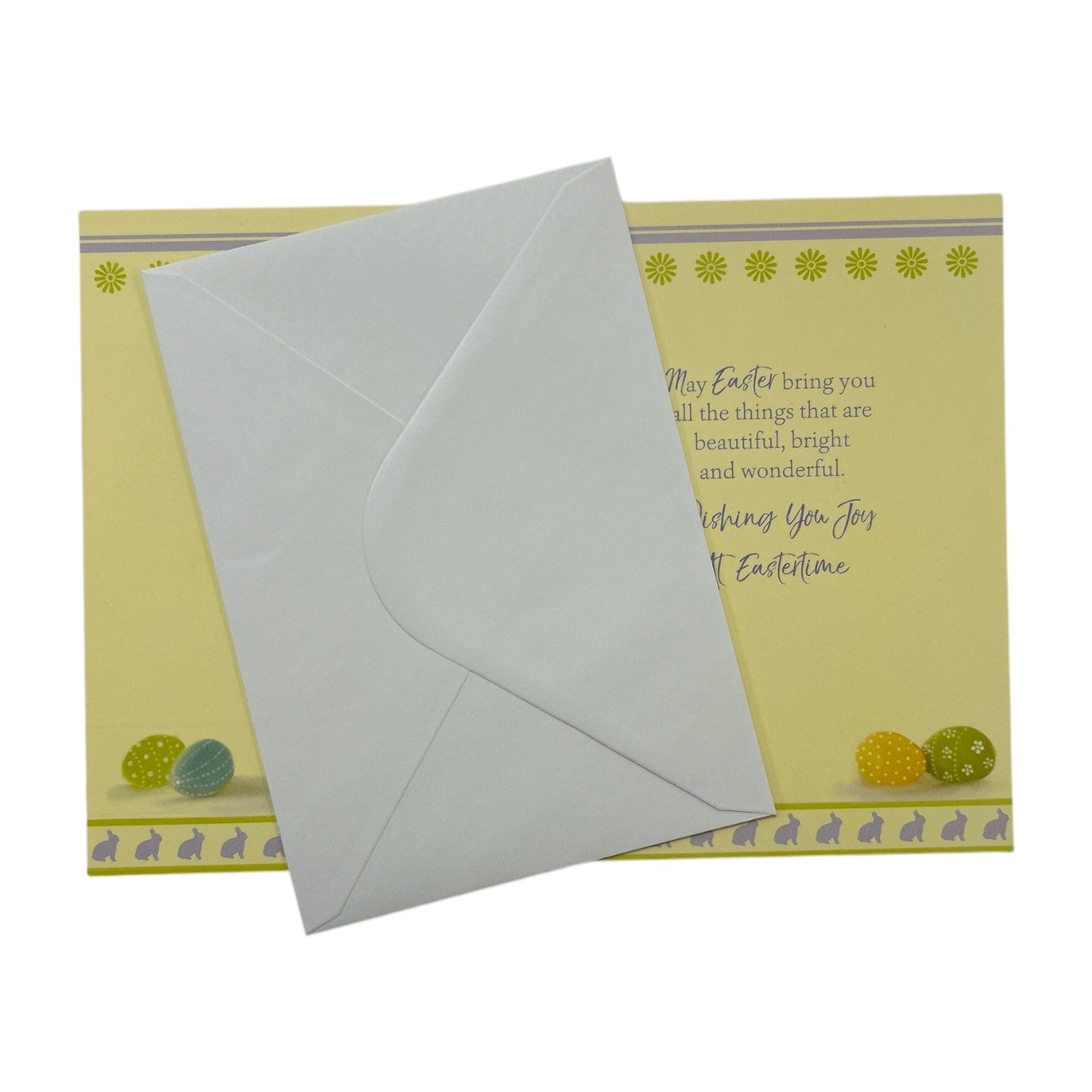 To All The Family Bucket of Flowers And Eggs Design Easter Card