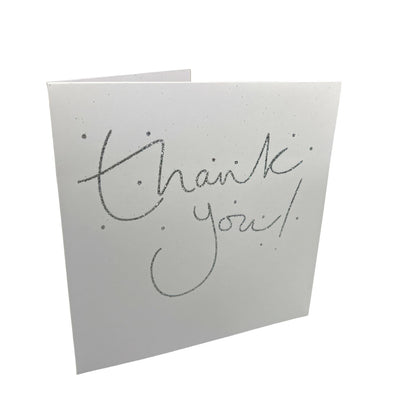 Pack of 8 Glitter Finished Thank You Cards by Carlton