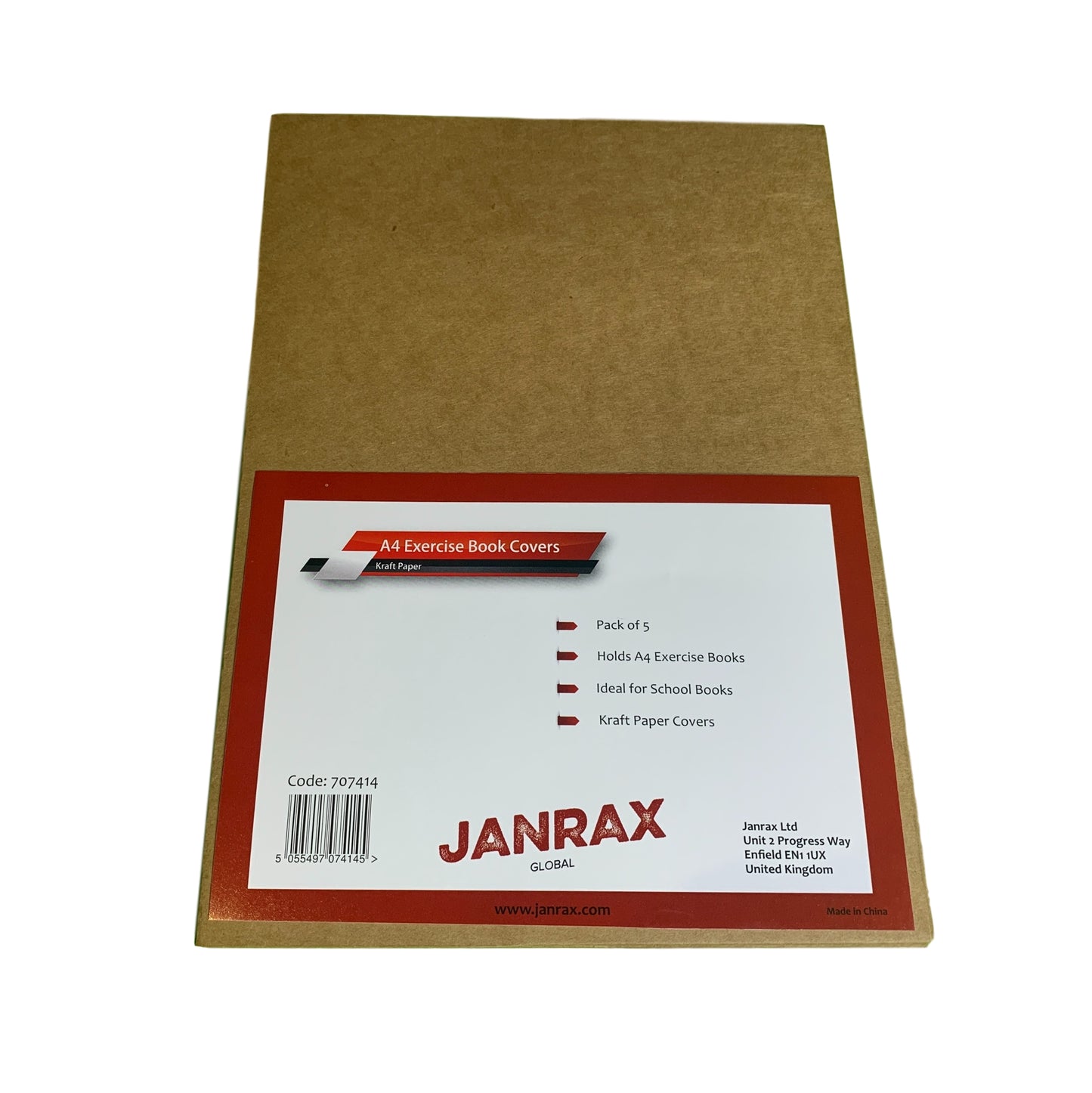Pack of 50 A4 Kraft Paper Exercise Book Covers by Janrax