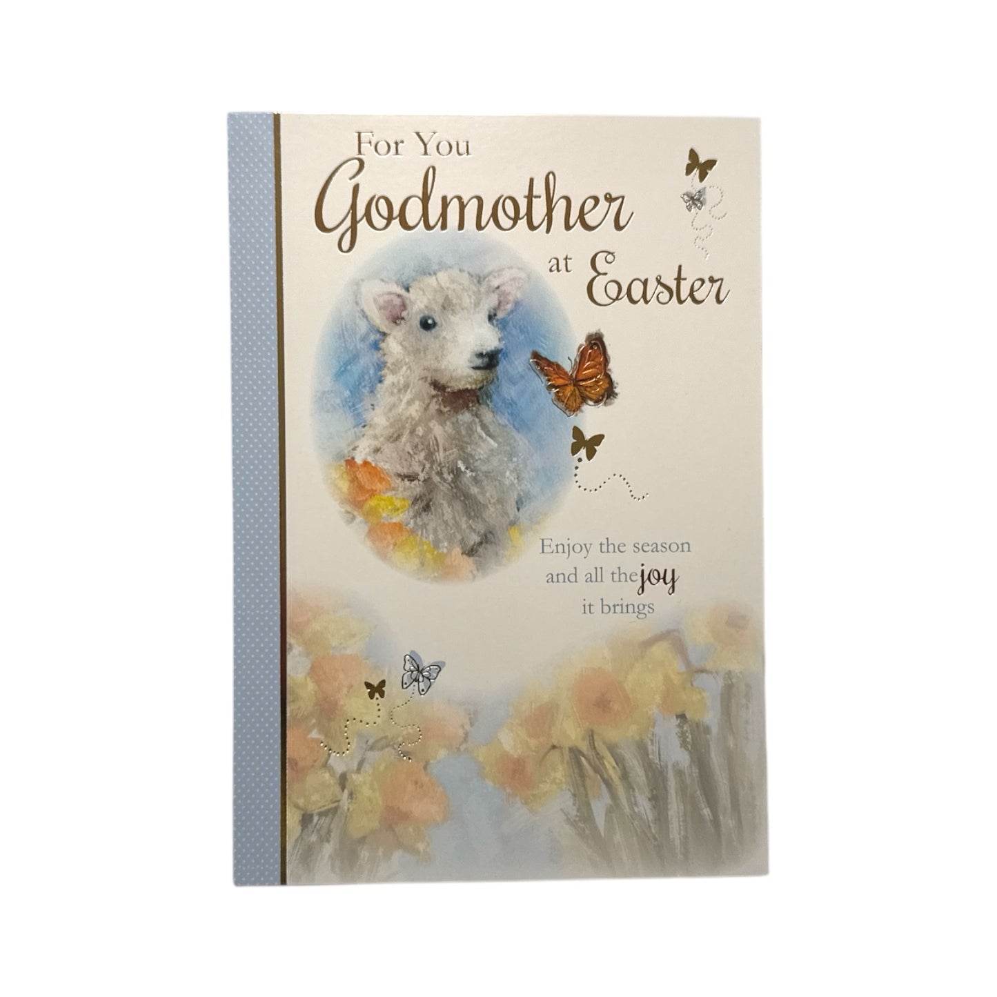 For You Godmother Cute Lamb Design Easter Card