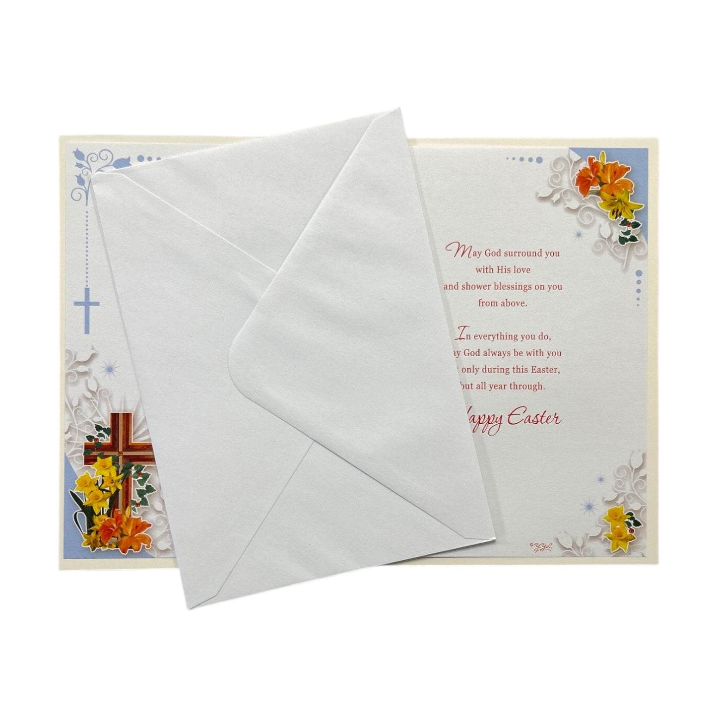 Easter Blessings Traditional Religious Greeting Card