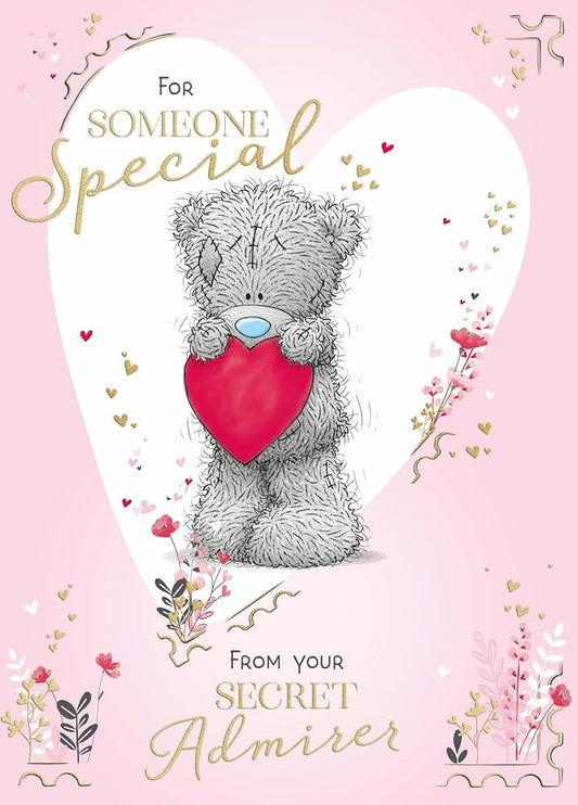 Bear Holding Heart Secret Admirer For Someone Special Valentine's Day Card