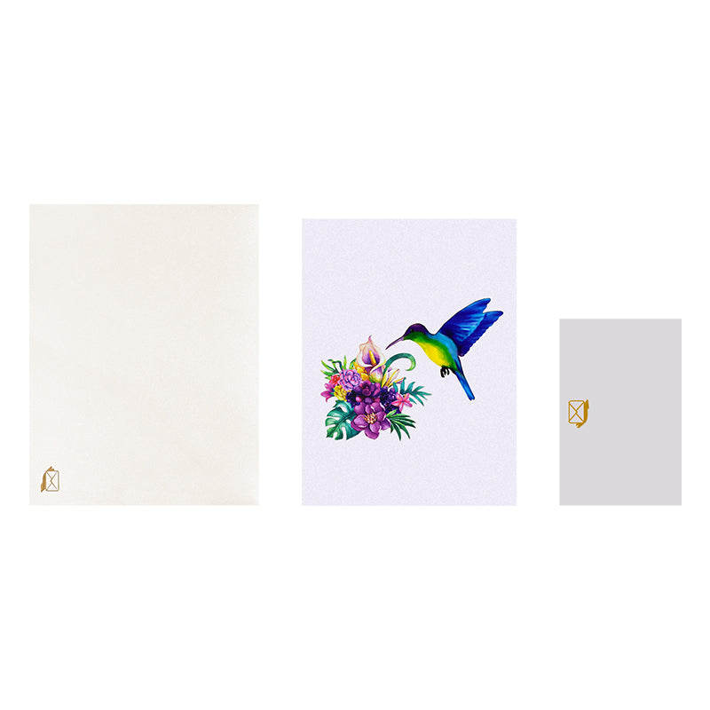 Wings of Wonder Hummingbird Whispers 3D Pop Up Greeting Card