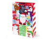 Pack of 6 Christmas Santa And Friends Design Extra Large Gift Bags