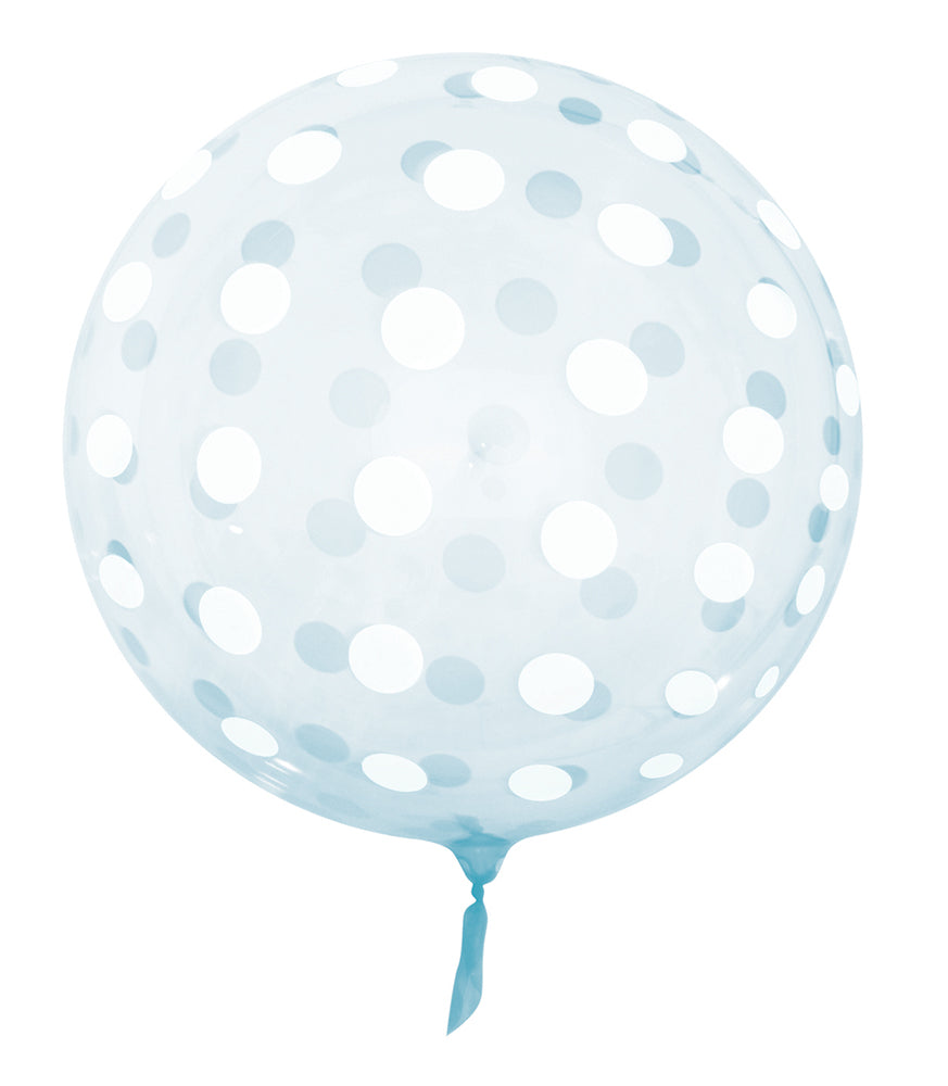 Pack of 5 Blue Polka Dots 18" Vortex Balloons