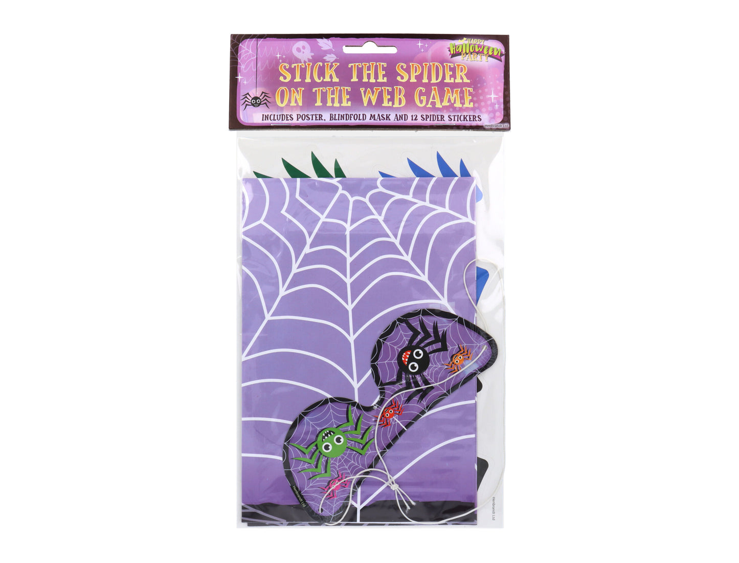 14 Pieces Stick The Spider on the Web’ Halloween Party Game