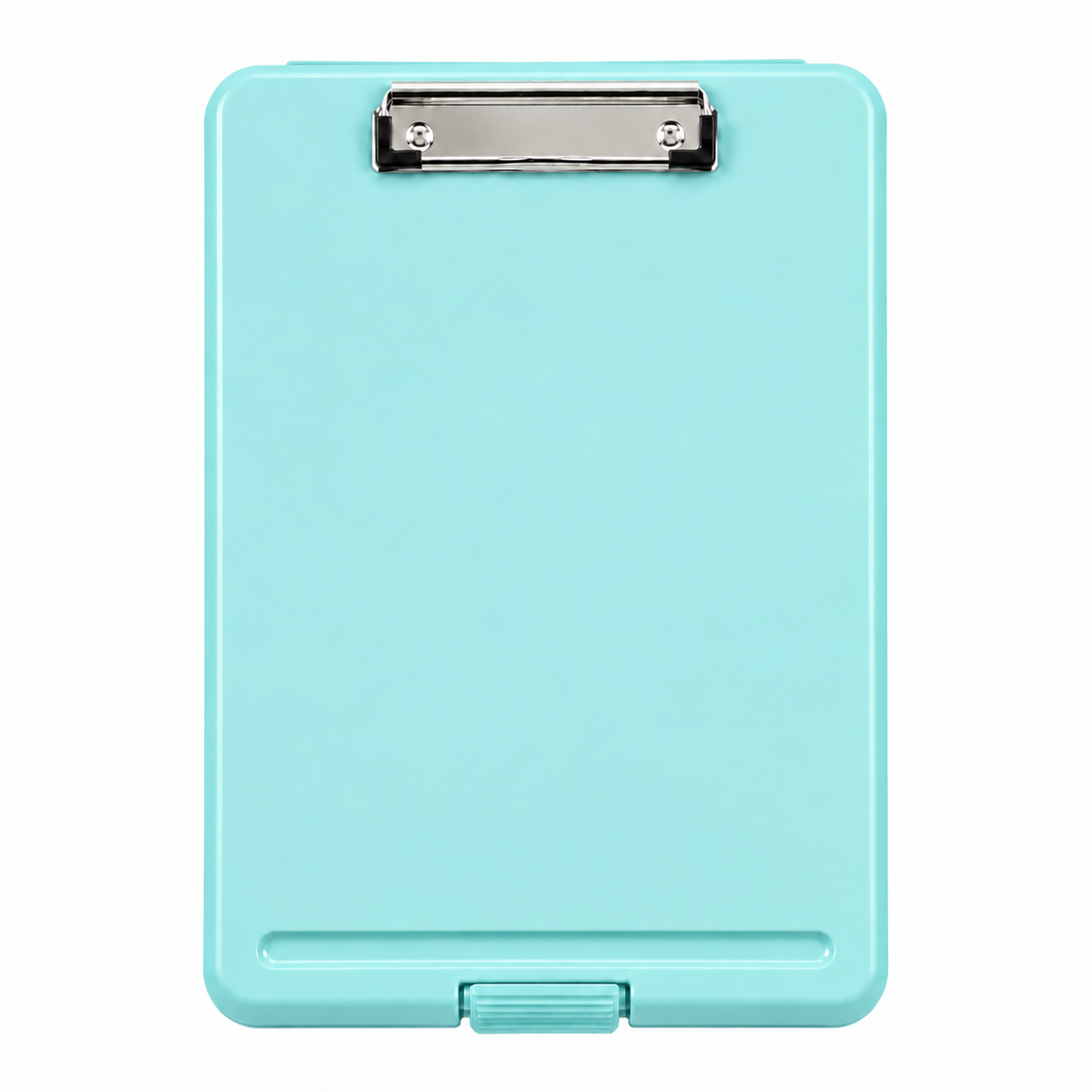 Pack of 10 A4 Pastel Blue Plastic Clipboard Box File - Storage Filing Case