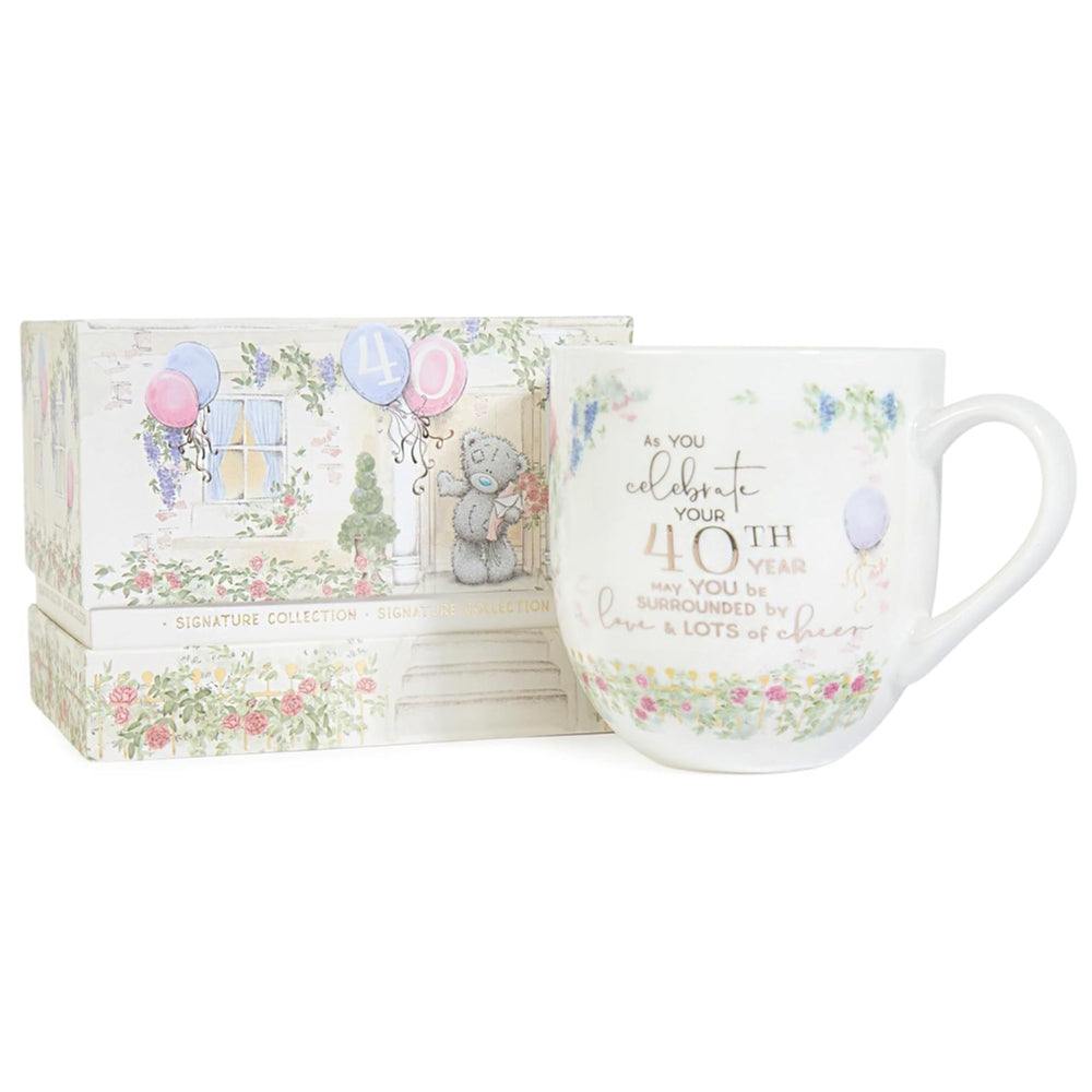 Me to You Tatty Teddy Luxury Bone China Mug in Satin Lined Box 40th Birthday Gift Signature Collection